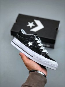 黑标系列 Converse One Star 木村一星硫化板鞋 日产经典鞋身长绒翻毛皮 市面最为正确硅蓝Pu中底 原装硫化工艺 高清洁度做工 型号：171587