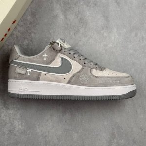本地 核心私 Nk Air Force 1'07 Low 克罗心联名 银灰猪八 空军一号低帮休闲板鞋 #原楦头原纸板 原装鞋盒 定制五金配件 内置全掌气垫 原厂