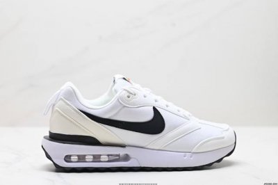 公司级Nk Air Max Dawn 黎明系列低帮气垫百搭休闲运动慢跑鞋 采用柔软翻毛皮和透气梭织材料打造利落鞋面 中底和鞋跟融入现代感线条设计 兼具复古风格与