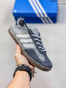 clot X Adidas Originals Gazelle 舒适百搭防滑耐磨低帮 板鞋 男款灰色 08Jld317A15