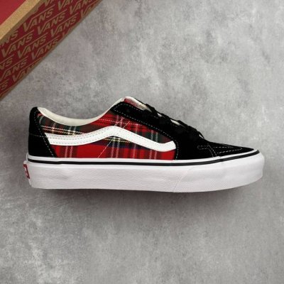 本地 核心私 万斯Vans Sk8-Low 低帮系带 苏格兰格复古帆布休闲运动板鞋 男女鞋真标硫化工艺 升级正确原装铝楦数据楦型 精准收腰起翘牛津大底 类型 男