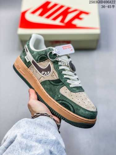 300 海外限量发售！公司级Nike Air Force 1 '07 Low “斯图西联名——黑线Nike勾”空军一号 低帮 运动鞋 休闲鞋 折边针车 工艺难度