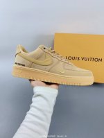：310 全新耐克Nk W Air Force 1 Low ’07Low"Wheat / Flax"Lv联名空军一号低帮经典百搭休闲运动板鞋“新麦黄棕” Siz