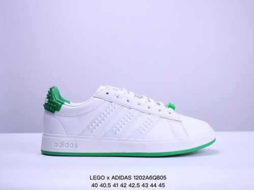 Lego X Adidas Neogrand Court 乐高联名 乐高联名系列 三叶草.男女鞋校园潮流风 情侣休闲板鞋 货号：Gw7172 尺码：40 40.