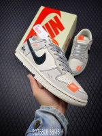 Nk SB Dunk Low 斯图西联名-贴布灰白黑勾 周年高端定制 低帮休闲板鞋 MM1089-022 #定制鞋盒 大厂纯原品质出货 超高清洁度 皮料切割干净