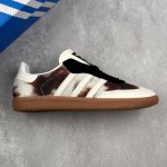 本地 核心的 阿迪达斯 三叶草Adidas Originals Samba Og 桑巴舞系列绅士德训足球风百搭低帮休闲运动板鞋马毛白酒红 男女鞋半码制#升级原楦