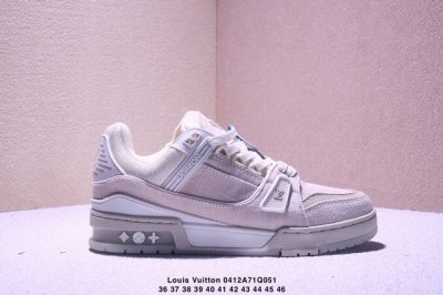 公司级路易威登 Louis Vuitton Lv路易威登板鞋 新款 Lv Trainer最新配色运动鞋 L家 篮球鞋风格运动鞋 该鞋由艺术总监 Virgil A
