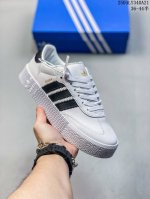 阿迪达斯 Adidas Sambarose W 休闲时尚 德训低帮厚底板鞋 货号 F34239 49104Adewu 尺码：见图 编码：04Ly340A21