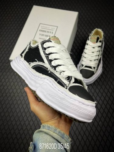 D Maison Mihara Yasuhiro X Mmy Amiri Skel-Top Low 圆头系带 低帮 帆布鞋 张艺兴 王一博 王嘉尔 同款鞋 合适