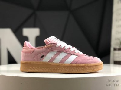 阿迪达斯 三叶草Adidas Samba Xlg 桑巴舞系列绅士德训足球风百搭低帮厚底增高休闲运动板鞋。货号：Ie1576 Size：如图所示 Ajf Tta