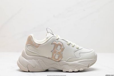公司级korea韩国限定发售ny美国榄球洋基队限定 X Mlb Big Ball Chunky Mesh 厚底老爹系列低帮网织轻量休闲运动慢跑鞋“网眼象牙白黑n