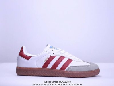 真标阿迪达斯三叶草Adidas Originals Samba Vegan OG”SPD”桑巴舞系列绅士德训足球风百搭低帮休闲运动板鞋 货号:IF3813 尺码