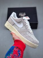 160 Nike Air Force 1 Low 07 灰白 原楦头原纸板 打造纯正低帮空军版型专注外贸渠道 原盒配件 原厂中底钢印、拉帮完美 货号：Hf28