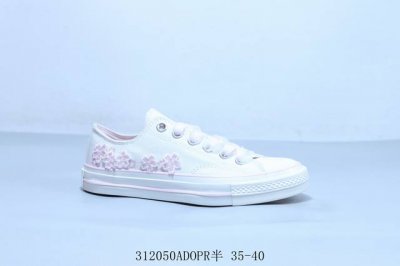 130 匡威Chuck 70S春季新款樱花刺绣系列 樱花粉 货号 A06222C 312050Adopr半 35-40