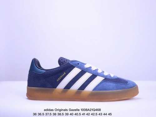 公司级adidas Originals Gazelle Indoor 三叶草休闲防滑耐磨低帮板鞋 鞋头出色设计 塑就出众贴合感 稳固的后跟贴合足部曲线设计 软弹