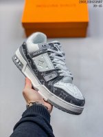 180 公司级全新Lv路易威登Louis Vuitton Trainer Sneaker Low休闲运动文化百搭板鞋 编码:03Jxd433A07