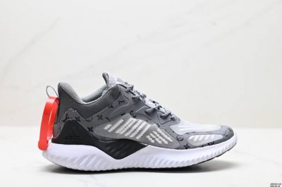 公司级Adidas Lv Alphabounce M 3M反光 阿尔法跑鞋 Bouncetm中底与Forged Mesh 热融合多层绒布的结合 外加马牌大底 货