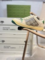 Gucci 古驰 Distressed Screener Sneaker 经典原型复古百搭做旧 小脏鞋 复古学院风 秒杀市面任何版本 全套包装 广东代工出品 原
