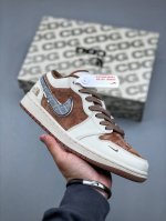 Air Jordan 1 Low * 北面联名， Mr.Vera设计师 高端定制 带来夏日清爽 采用柔软皮革面料超高舒适度体验货号：Xs6086-005 Siz