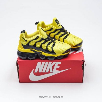 集 童鞋系列 耐克Nike Air Vapormax Plustm蒸汽大气垫百搭休闲运动慢跑鞋 924453 017 码数：24 25 26 27 28 29