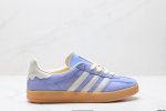 公司级Adidas Originals Gazelle Indoor 三叶草休闲防滑耐磨低帮板鞋 鞋头出色设计 塑就出众贴合感 稳固的后跟贴合足部曲线设计 软弹