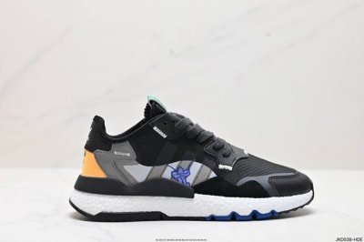 公司级阿迪达斯三叶草 Nite Jogger 经典运动跑鞋 夜行者 复古跑鞋原厂材料 原厂大底 私家独模 网布搭配麂皮拼接打造鞋面 极具复古风格鞋头及鞋跟点缀3