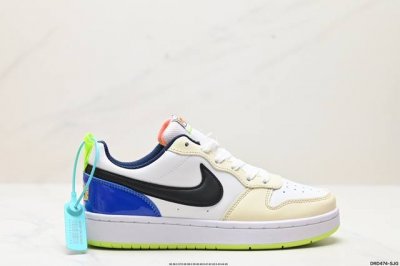 真标耐克 Nike Court Borough Low 2低帮百搭透气休闲运动板鞋，经典耐用的设计，兼顾舒适脚感和出众风范，演绎匠心之作。结构性的支撑贴合感结合