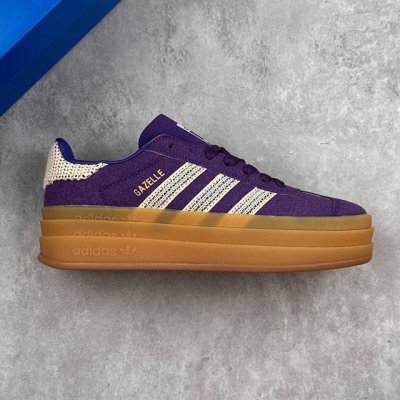 本地 核心私 阿迪达斯Adidas Originals Gazelle Indoor 羚羊德训松糕系列复古百搭厚底增高低帮休闲运动板鞋 #男女鞋真标半码制#升级