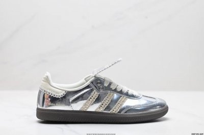真标Adidas Originals Wales Bonner Samba Og桑巴舞系列绅士德训足球风百搭低帮休闲运动板鞋 货号:Fx7517 尺码:36 3