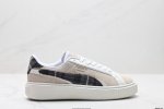 公司级Puma Suede Platform Plaid Wns复古单品 彪马 防滑耐磨低帮德训板鞋 货号:395228 02 尺码:36 37 37.5 38