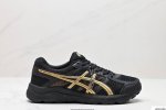 公司级asics 亚瑟士 透气网眼鞋面配合部分合成革材质，全新rearfoot Gel后置凝胶缓冲效果日本专业跑鞋品牌-亚瑟士asics Gel-Contend