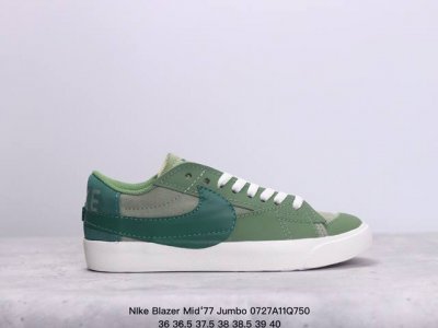 Nike Blazer Mid‘77 Jumbo 经典百搭低帮开拓者休闲运动板鞋 真硫化铝楦制作 原厂布料拼接 独家裁片完美鞋型 台湾进口软感荔枝头层皮 原盒真