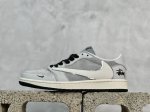 Travis Scott X Fragment Design X Air Jordan 1 Low Og Sp Aj1 乔1 斯图西联名 夏蝉灰 低帮文化休闲板