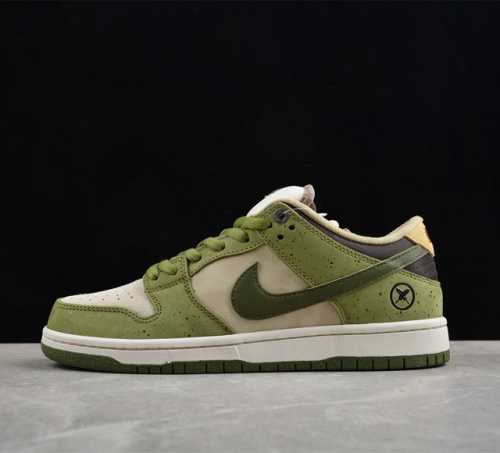 纯原 Yuto Horigome X Nk Sb Dunk 联名款2.0 低帮休闲板鞋 Hf8022- #联名款采用 Greens 和 Tans 配色方案。由绒