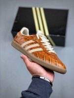 Wales Bonner X Adidas Originals Samba 联名双色鳄鱼皮马克线 又一重磅联名 真皮定制版本 真皮+马克线+抽屉盒+布袋货号：J