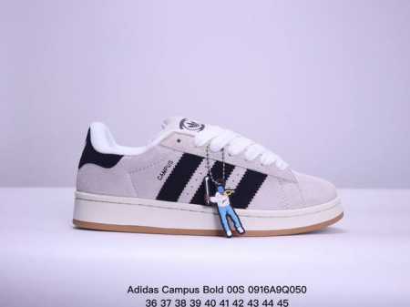 Adidas 阿迪达斯 Campus Bold 00S 三叶草校园休闲板鞋 Qc标 经典白搭情侣板鞋 官方货号：Id2077 尺码：如图所示 Xm0916Q0 - 点击图像关闭