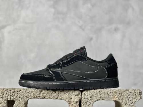 Rs版 福利travis Scott X Air Jordan Aj1 Low Og Ts联名 黑武士倒钩 货号 Dm7866-001 Size 36 36.5