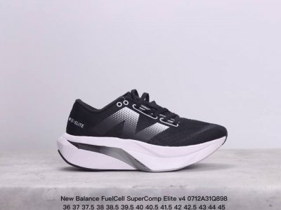 公司级new Balance Fuelcell Supercomp Elite V4 运动舒适耐磨 低帮休闲跑步鞋 男款 新款的elite V4，在鞋面和鞋底都