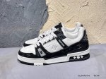 新品上市实拍 全新Lv路易威登Louis Vuitton Trainer Sneaker Low休闲运动文化百搭篮球板鞋Elldaa2724