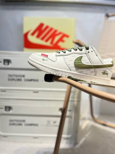 Nike Sb Dunk Low“斯图西联名” 周年高端定制 低帮休闲板鞋 定制鞋盒 超高清洁度 皮料切割干净无任何毛边 细节完美Xs6089 As766230