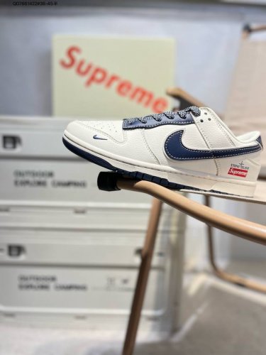 Nike Sb Dunk Low“Supreme联名” 周年高端定制 低帮休闲板鞋 定制鞋盒 超高清洁度 皮料切割干净无任何毛边 细节完美Bb9866 Qd76