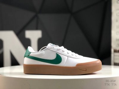 真标带半码 耐克 Nike Court Shot 男女子运动鞋春季透气轻便经典白昼 潮流 嘻哈 百搭 防滑 低帮 板鞋 拒绝沉闷黑白 质感满满的皮革鞋面，搭配标