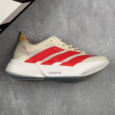 本地260 核心私 公司级Adidas Adizero Adios 4 M马拉松飞线贾卡轻质透气休闲运动跑步鞋 采用双层透气网纱 Flywire动态飞线绑缚鞋面