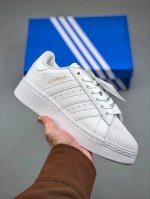 140 Ad Originals Superstar Xlg 纯白金标厚底经典贝壳头系列 专柜同步配色平台特供 大厂出品 全配色原鞋开发 版型正确 原底原料 重