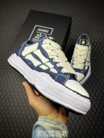 d Maison Mihara Yasuhiro X Mmy Amiri Skel-Top Low 圆头系带 低帮 帆布鞋 张艺兴 王一博 王嘉尔 同款鞋 合适