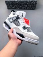 二层真标！Air Jordan 4 Aj4代中帮复古休闲运动文化篮球鞋。秉承轻量化的速度型篮球鞋设计思想完成设计，降低重量的同时提升舒适度，中底延续前作使用了分