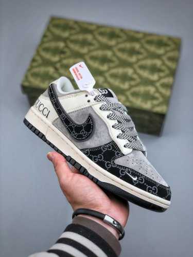 280支持放店 Nike Sb Dunk Low X Gucci 白黑满天星性价比天花板 极力推荐原装头层材料 独家版型蒸餾加工帶來的是更好的视觉和脚感体验大厂