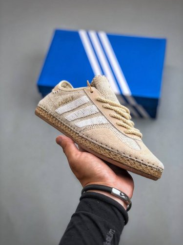 adidas Gazelle Halo Ivory 羚羊内训系列低帮复古薄底德训风百搭休闲运动板鞋“联名米白编织”Ih3144 尺码：36-45 半