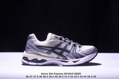 公司级Asics Gel-Kayano 14 公司级版本 亚瑟士运动休闲透气专业跑鞋 采用工程弹性双层再生针织密度鞋面材质 后跟3D可视Gel缓震乳胶物料 升级
