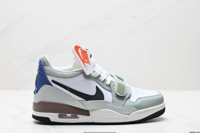 公司级三合一最强合体，多种新配色回归耐克Nike Air Jordan Legacy 312 Low”White Grey Fog Blue Red“乔丹最强三